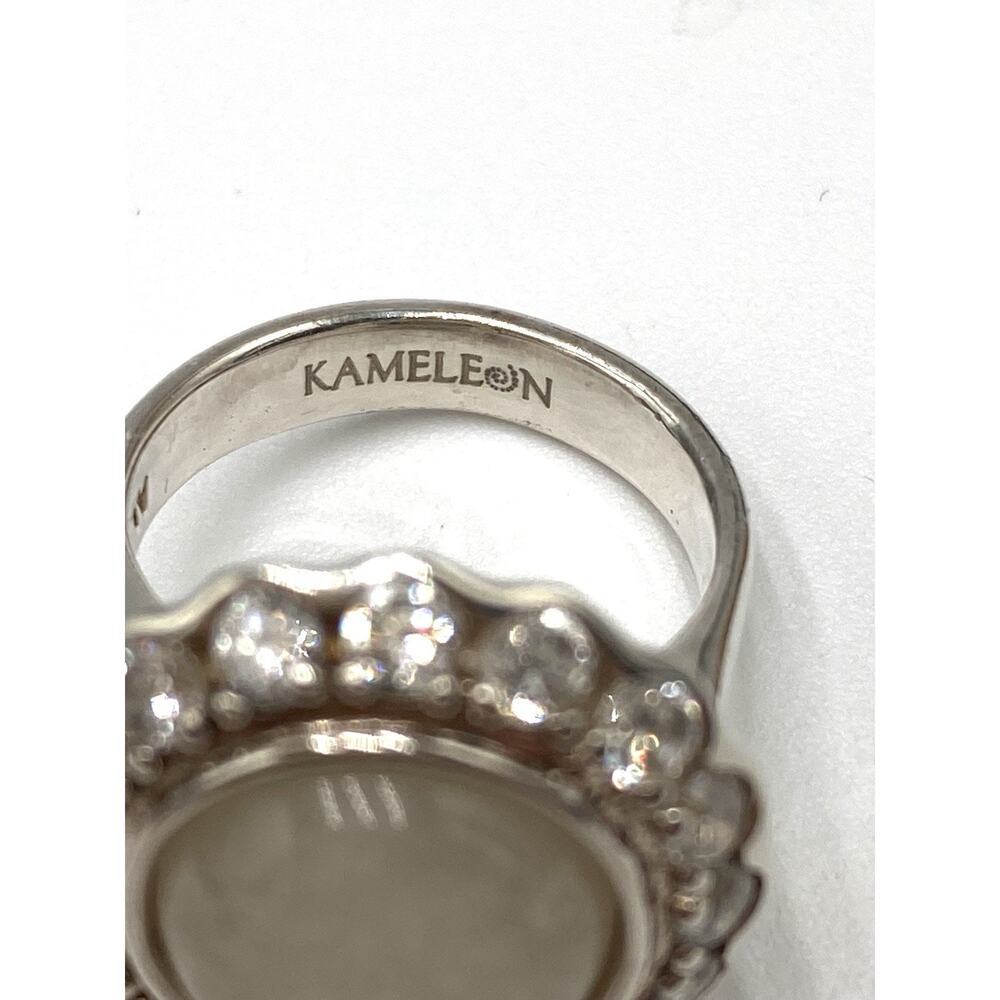 Kameleon 925 W Ring Sterling Silver Size 6 Quartz Chrysalis 9.06g - Picture 8 of 14